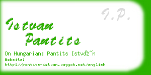 istvan pantits business card